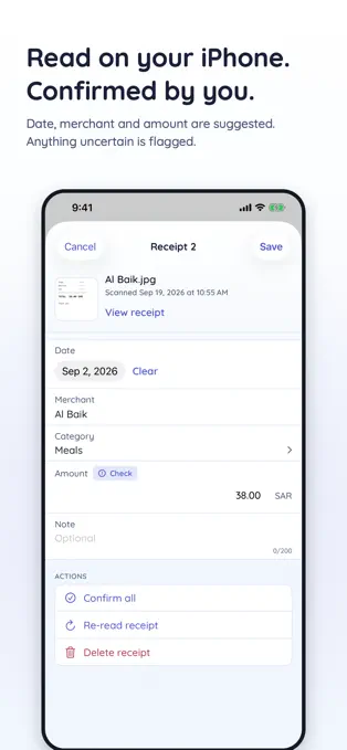 Receipt review