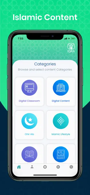 IQRA App Store image showing digital Quran learning content