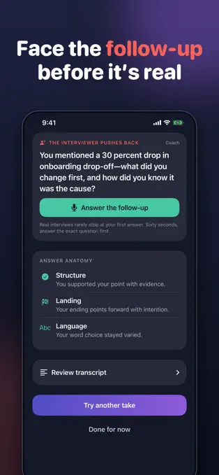 Contextual follow-up practice